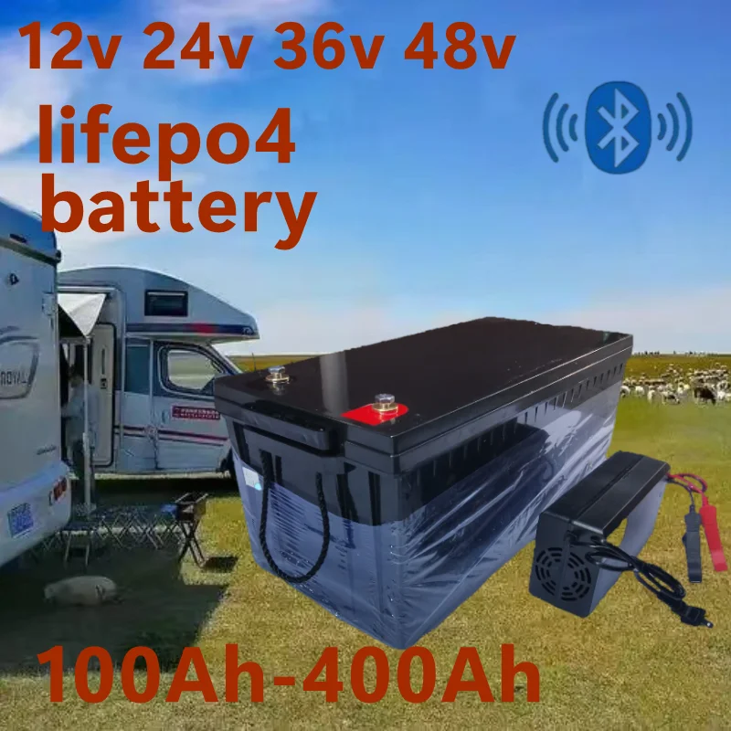 Lifepo4 12V 100Ah Bms Bluetooth - แบตเตอรี่กันน้ำ 12V 200AH 150Ah 100AH 24V