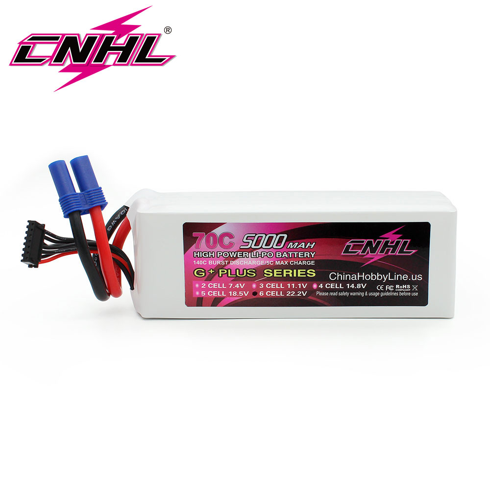 6S Lipo Battery 22.2V 5000Mah - CNHL Lipo 6S 22.2V 5000MAh 70C
