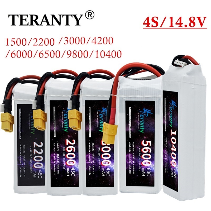 4S Lipo Battery 14.8V 6000Mah - แบตเตอรี่ LiPo RC 14.8V 4S 1500mAh