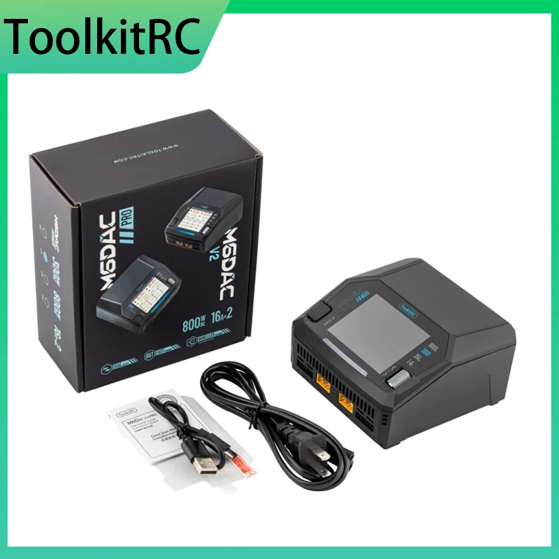 Toolkitrc M6Dac Smart Charger - เครื่องชาร์จแบตเตอรี่ลิโพอัจฉริยะแบบสองช่องทาง ToolkitRC M6DAC V2 M6DAC Pro