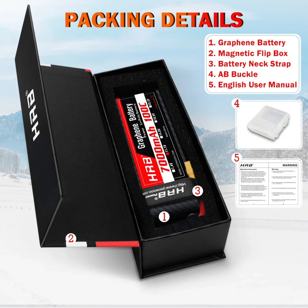 6S Lipo Battery 22.2V 5000Mah - แบตเตอรี่ Graphene 2S 3S 4S 6S