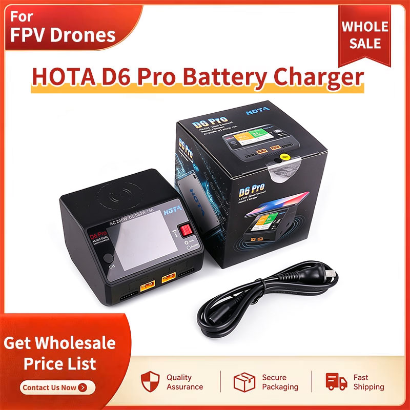 Hota D6 Pro Dual Lipo Charger - SNQP HOTA D6 Pro เครื่องชาร์จแบตเตอรี่แบบช่องสัญญาณคู่สำหรับ FPV