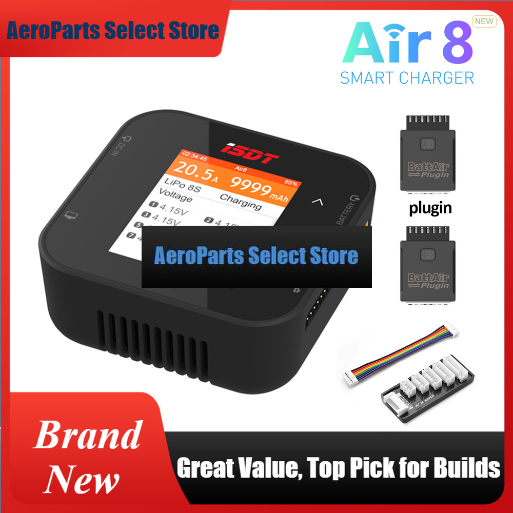 Isdt Air8 8S Lipo Charger - เครื่องชาร์จและดิสชาร์จแบตเตอรี่ AeroPartsISDT Air8 500W 20A DC