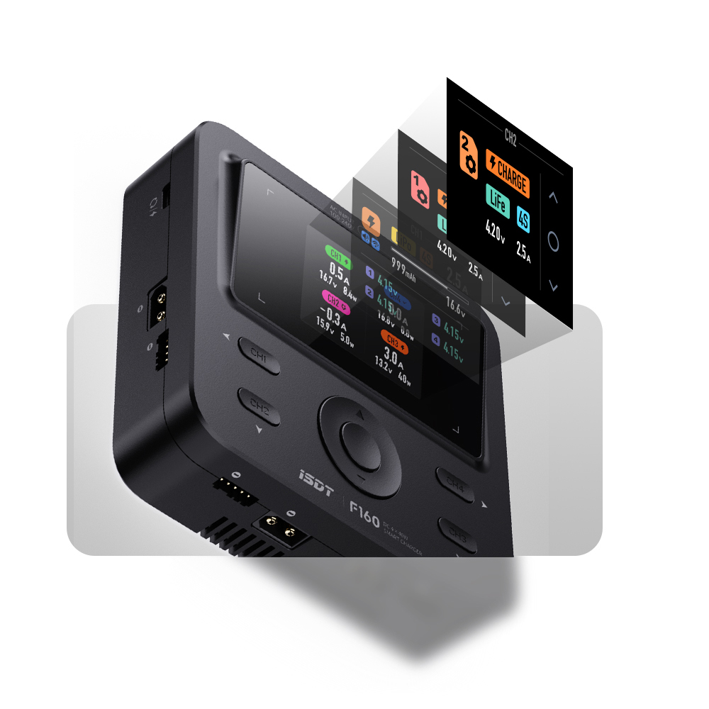Toolkitrc M6Dac Smart Charger - ISDT F160 4CH AC เครื่องชาร์จอัจฉริยะ 4