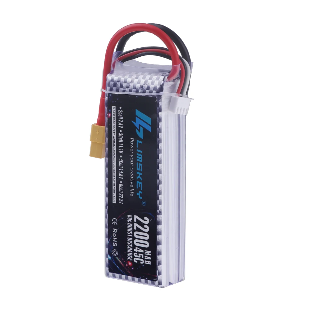 2S 3S 4S 6S แบตเตอรี่ Lipo 7.4 - 4S Lipo Battery 14.8V 6000Mah บทวิจารณ์และราคา