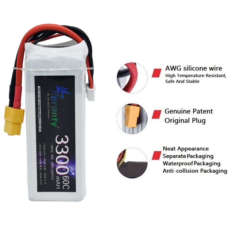 แบตเตอรี่ LiPo RC 14.8V 4S 150 - 4S Lipo Battery 14.8V 6000Mah บทวิจารณ์และราคา