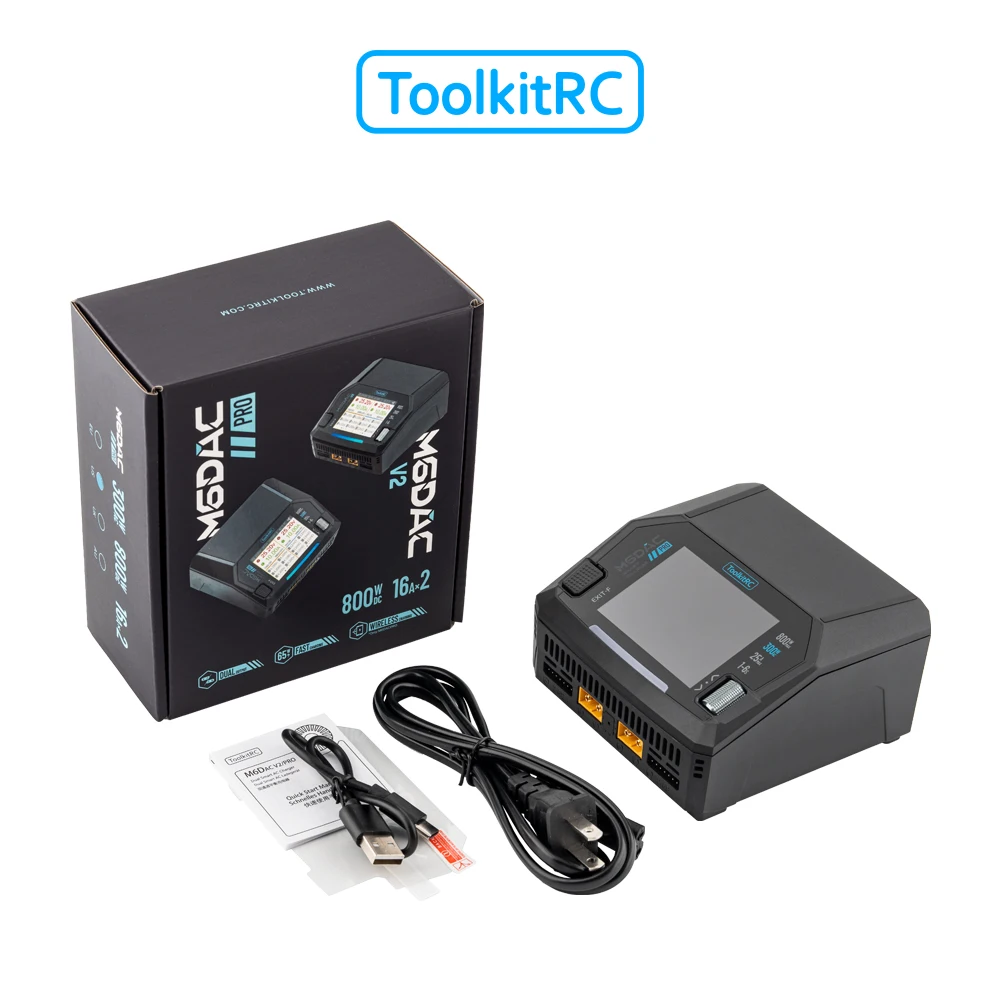 เครื่องชาร์จแบตเตอรี่ลิโพอัจฉร - Toolkitrc M6Dac Smart Charger บทวิจารณ์และราคา
