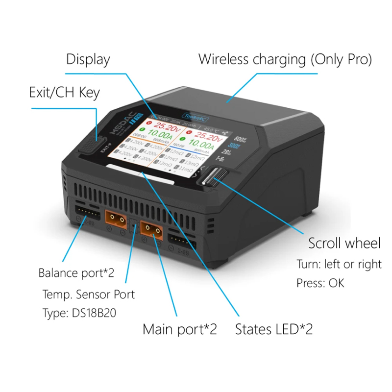 ชุดเครื่องมือ ToolkitRC M6DAC  - Toolkitrc M6Dac Smart Charger บทวิจารณ์และราคา