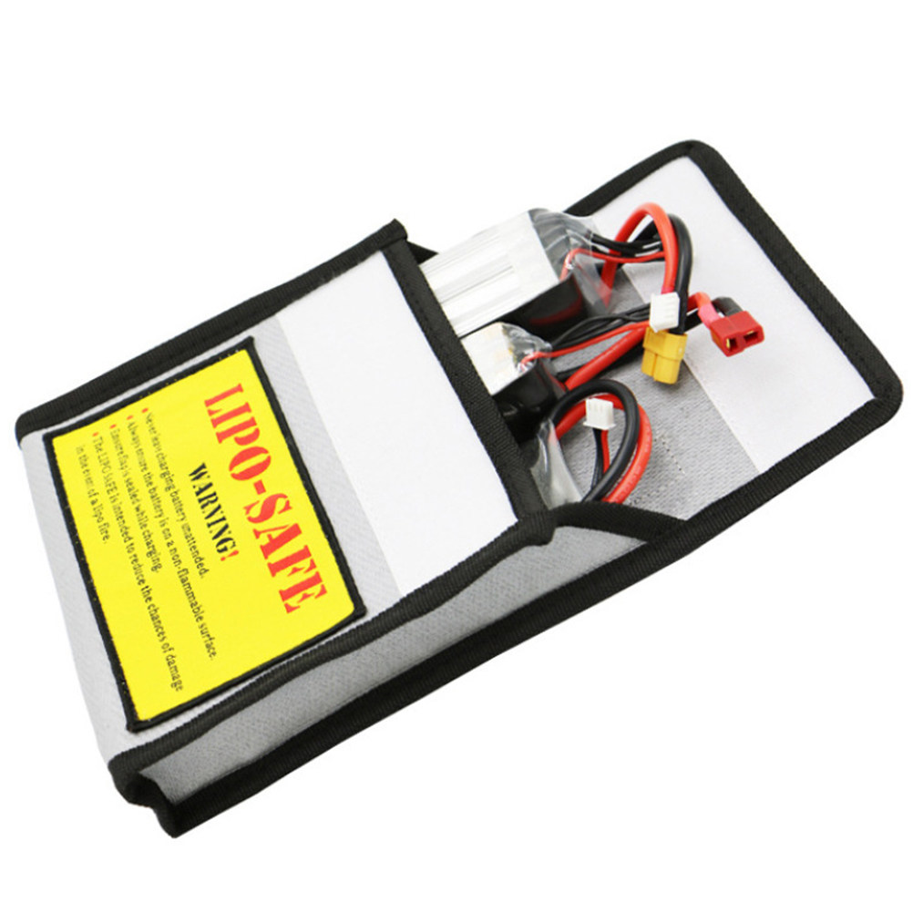 กระเป๋าเก็บแบตเตอรี่กันไฟและกั - Lipo Battery Fireproof Safety Charge Box บทวิจารณ์และราคา