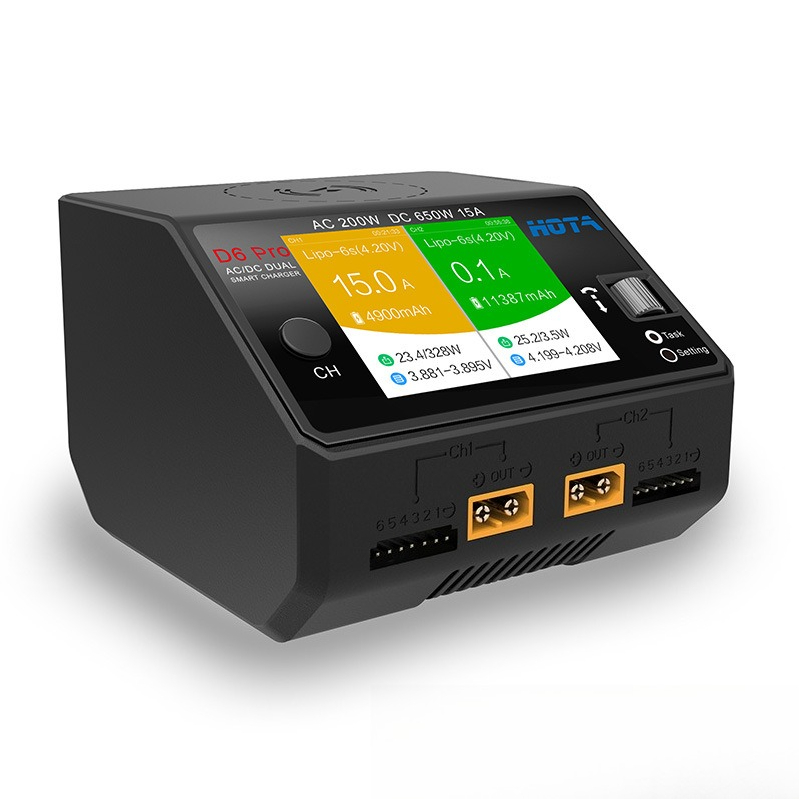 เครื่องชาร์จแบตเตอรี่ HOTA D6  - Hota D6 Pro Dual Lipo Charger บทวิจารณ์และราคา