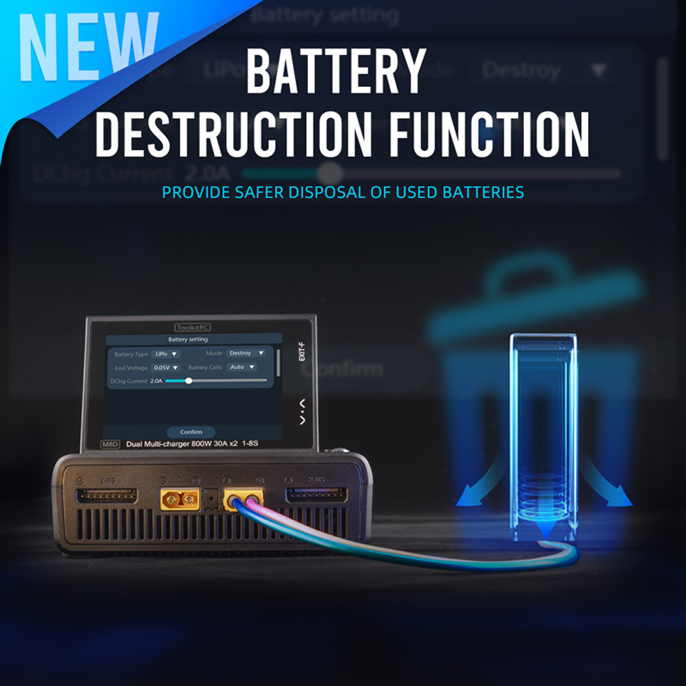 ToolkitRC M8D เครื่องชาร์จอัจฉ - Toolkitrc M6Dac Smart Charger บทวิจารณ์และราคา