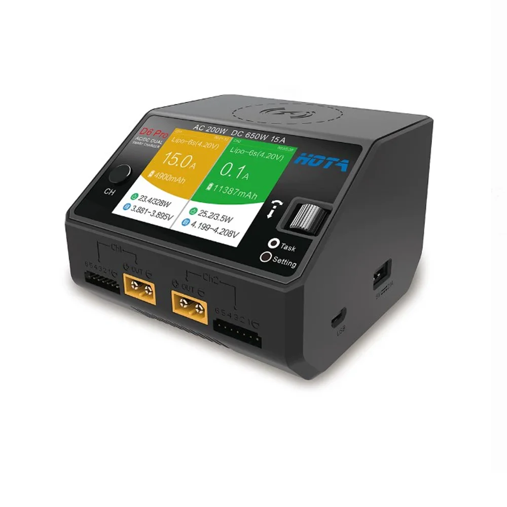 HOTA D6 Pro 200W AC/650W DC เค - Hota D6 Pro Dual Lipo Charger บทวิจารณ์และราคา