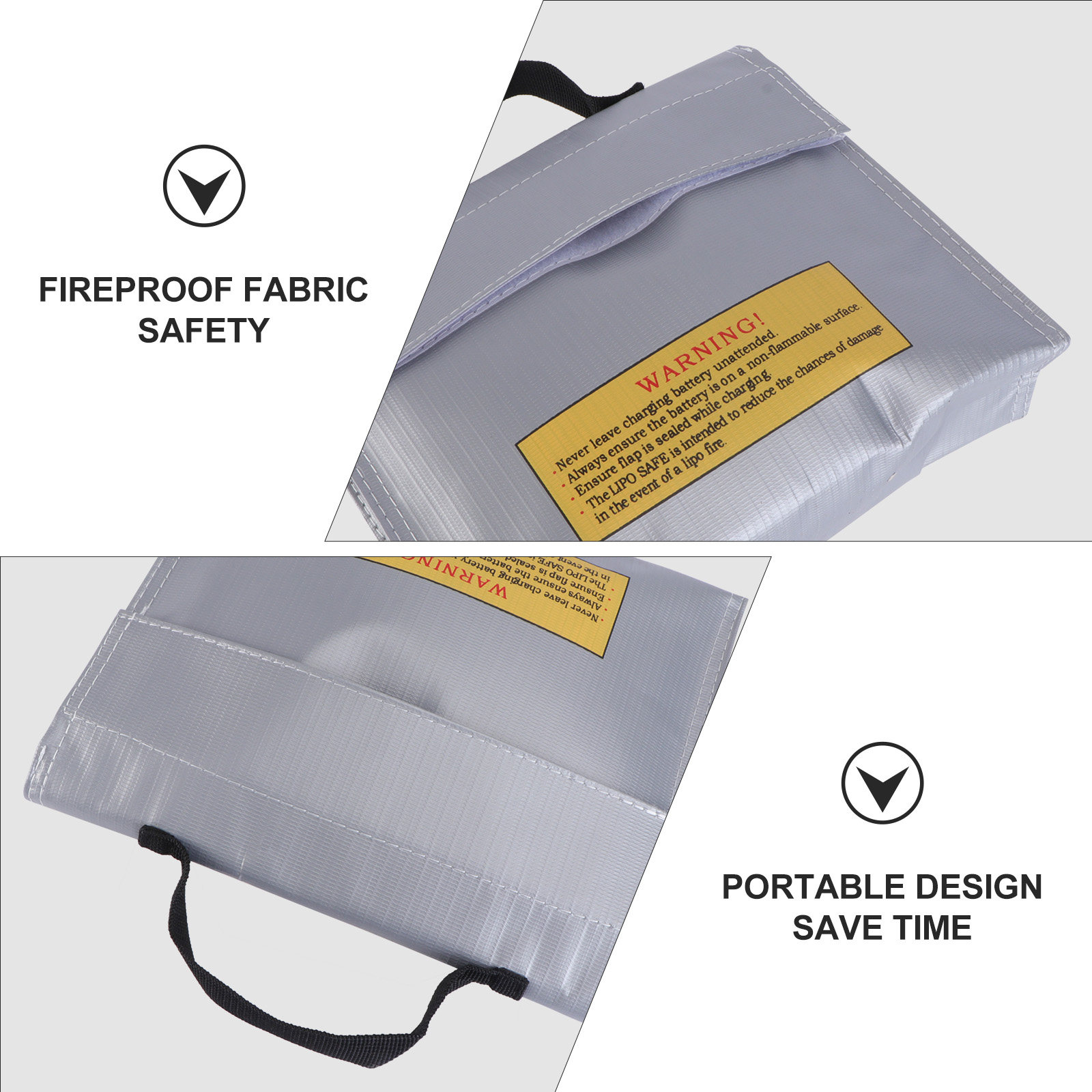 กระเป๋าเก็บแบตเตอรี่กันระเบิดแ - Lipo Battery Fireproof Safety Charge Box บทวิจารณ์และราคา
