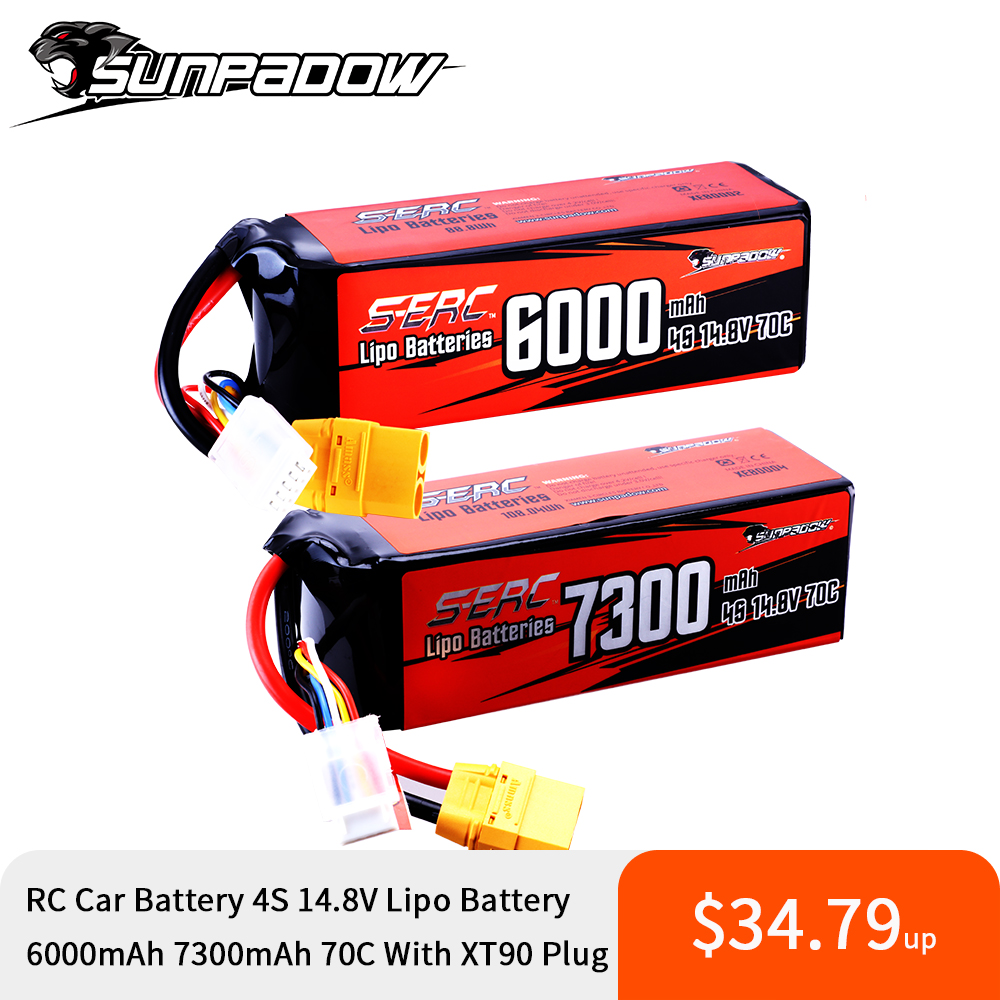 Sunpadow 4S แบตเตอรี่ Lipo สํา - 4S Lipo Battery 14.8V 6000Mah บทวิจารณ์และราคา