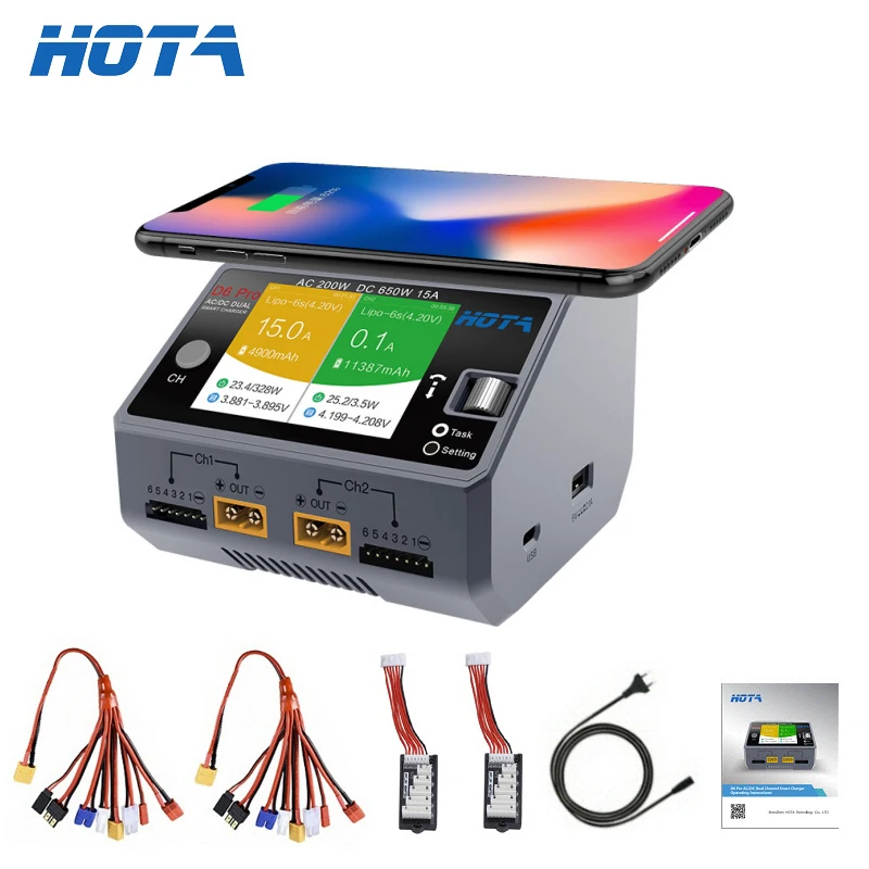 Hota D6 Dual/Pro Smart Charger - Hota D6 Pro Dual Lipo Charger บทวิจารณ์และราคา