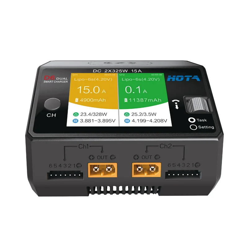 Hota D6 Dual/Pro Smart Charger - Hota D6 Pro Dual Lipo Charger บทวิจารณ์และราคา