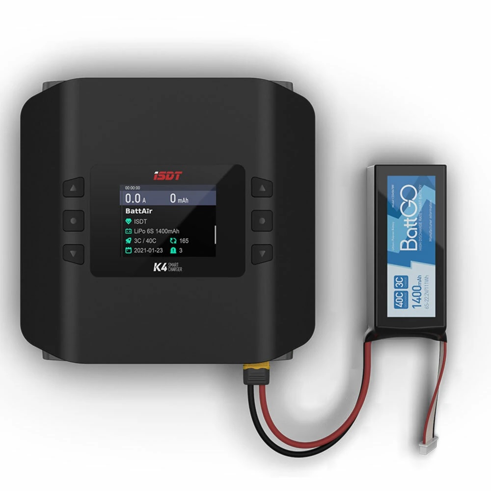 K4 AC 400W DC 600W เครื่องชาร์ - Isdt K4 Dual Lipo Charger บทวิจารณ์และราคา
