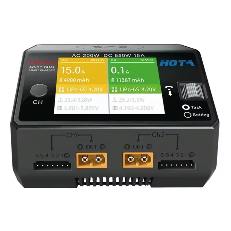 เครื่องชาร์จ HOTA D6 Pro AC 20 - Hota D6 Pro Dual Lipo Charger บทวิจารณ์และราคา