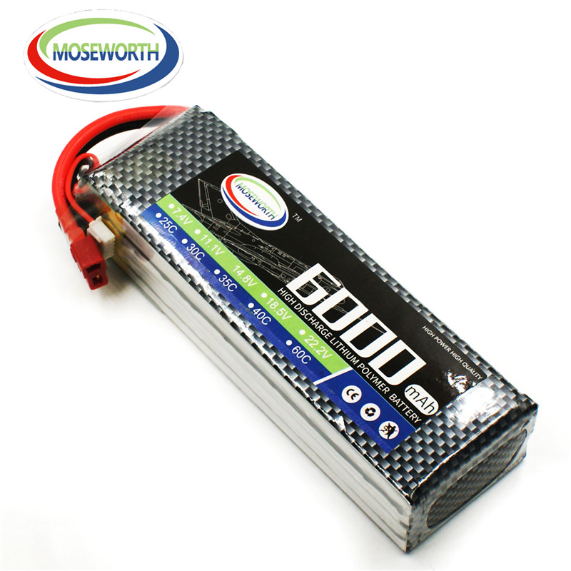 4S 14.8V 6000mAh RC ของเล่นแบต - 4S Lipo Battery 14.8V 6000Mah บทวิจารณ์และราคา