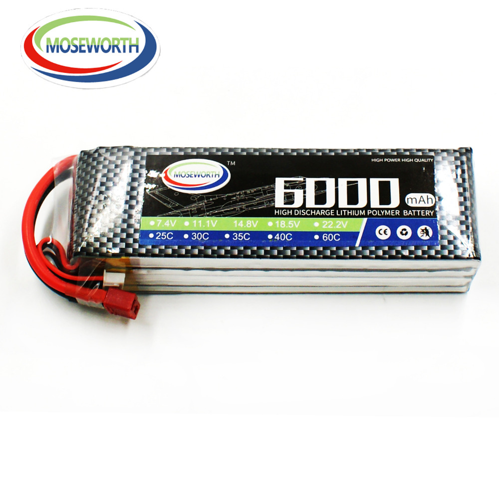 4S 14.8V 6000mAh RC ของเล่นแบต - 4S Lipo Battery 14.8V 6000Mah บทวิจารณ์และราคา