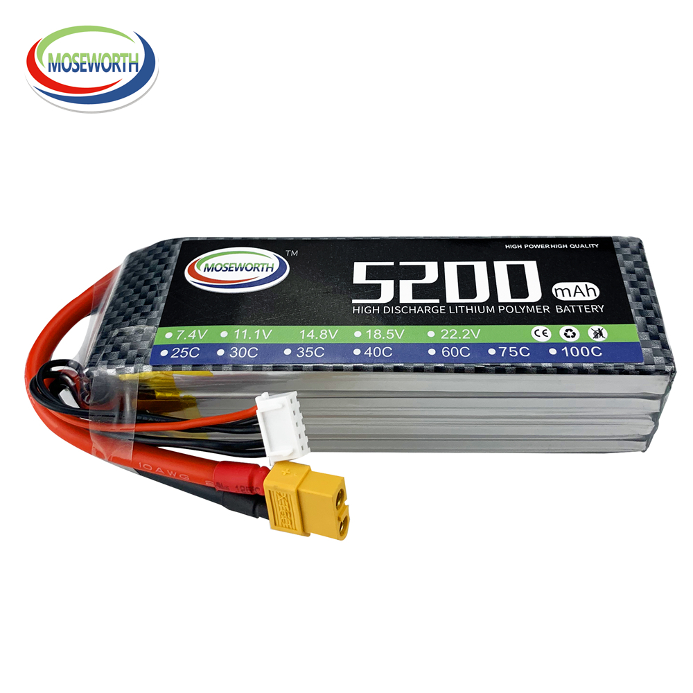 2S 3S 4S 5S 6S RC LiPo แบตเตอร - 6S Lipo Battery 22.2V 5000Mah บทวิจารณ์และราคา