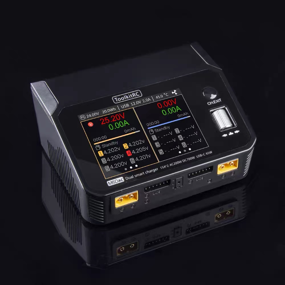 ชุดเครื่องมือชาร์จแบตเตอรี่ To - Toolkitrc M6Dac Smart Charger บทวิจารณ์และราคา