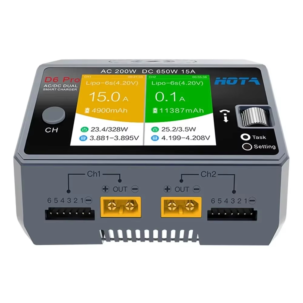 เครื่องชาร์จ HOTA D6 Pro แบบสอ - Hota D6 Pro Dual Lipo Charger บทวิจารณ์และราคา