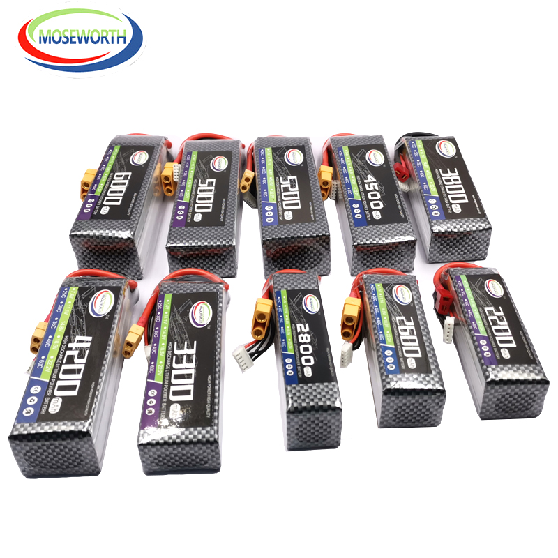 2S 3S 4s 6S RC LiPo แบตเตอรี่7 - 4S Lipo Battery 14.8V 6000Mah บทวิจารณ์และราคา