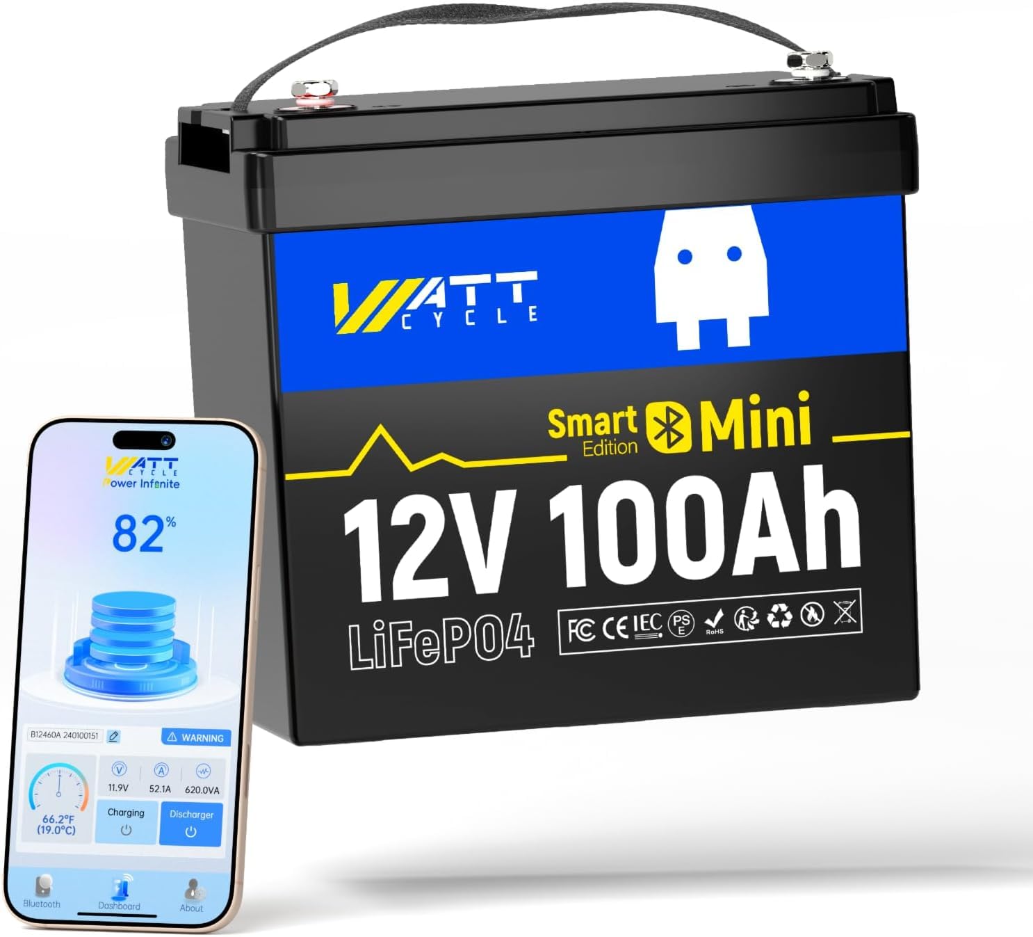 แบตเตอรี่ LiFePO4 ขนาดเล็ก 12V - Lifepo4 12V 100Ah Bms Bluetooth บทวิจารณ์และราคา