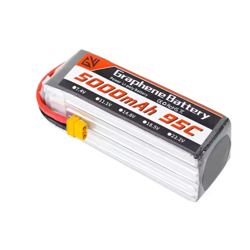 แบตเตอรี่ Lipo 6S 5000mAh XT60 - 6S Lipo Battery 22.2V 5000Mah บทวิจารณ์และราคา
