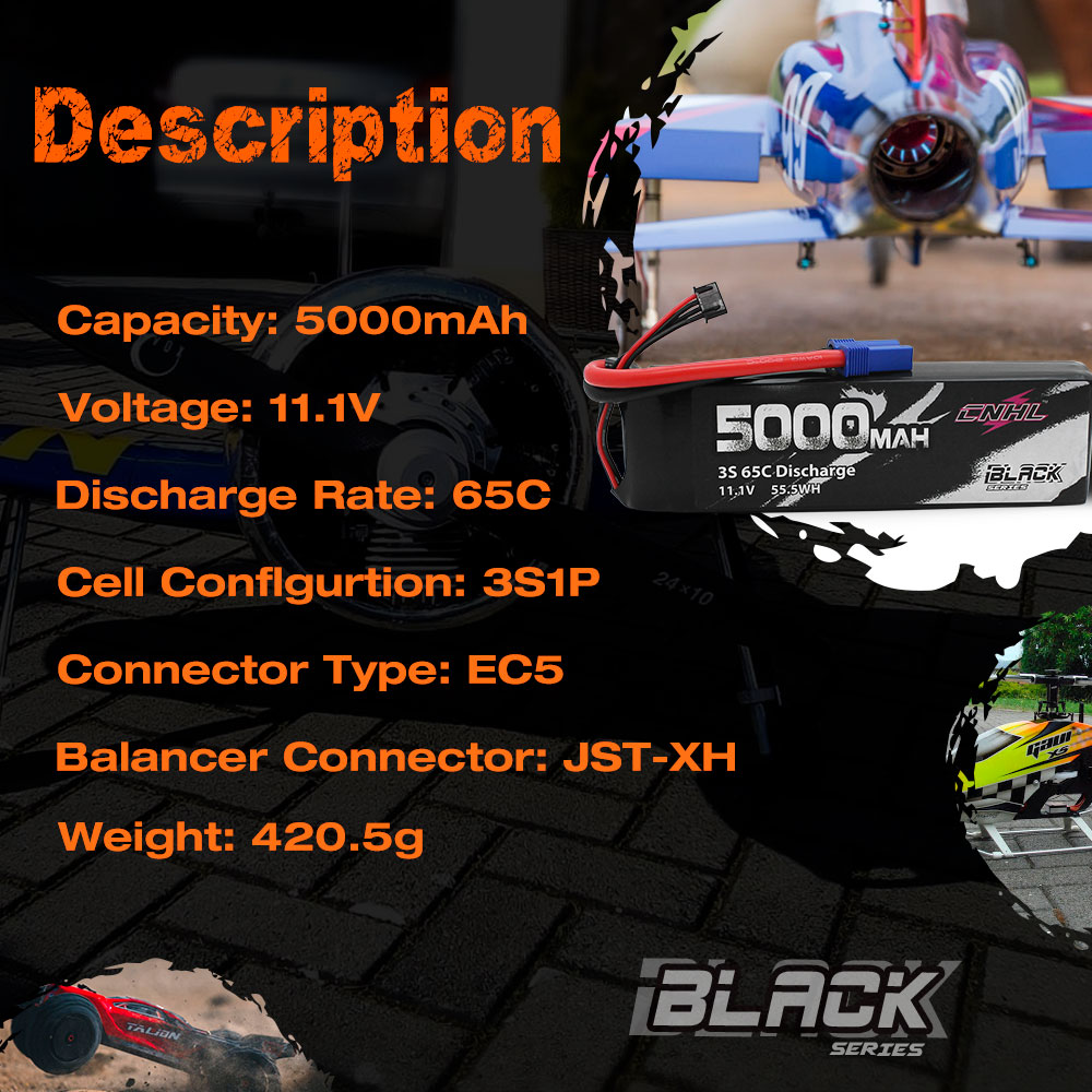 แบตเตอรี่ cnhl Lipo 3S 4S 6S 1 - 6S Lipo Battery 22.2V 5000Mah บทวิจารณ์และราคา