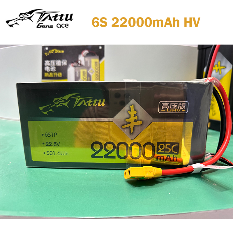 Tattu UAV HV LiPo แบตเตอรี่6S  - Tattu 6S 22000Mah Lipo Battery บทวิจารณ์และราคา