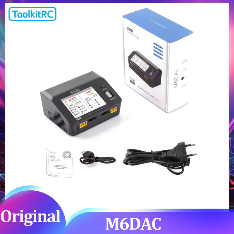 เครื่องชาร์จและดิสชาร์จแบตเตอร - Toolkitrc M6Dac Smart Charger บทวิจารณ์และราคา