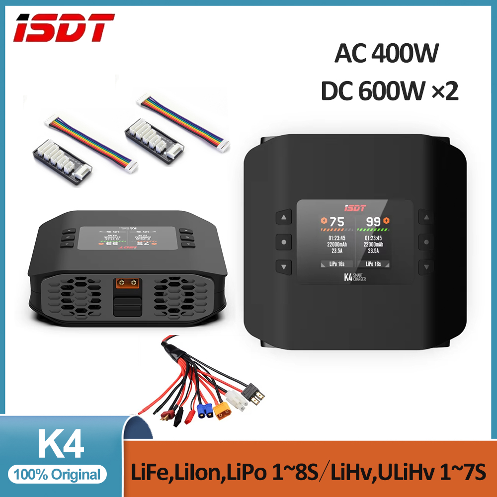 เครื่องชาร์จแบตเตอรี่ลิเธียมอั - Isdt K4 Dual Lipo Charger บทวิจารณ์และราคา