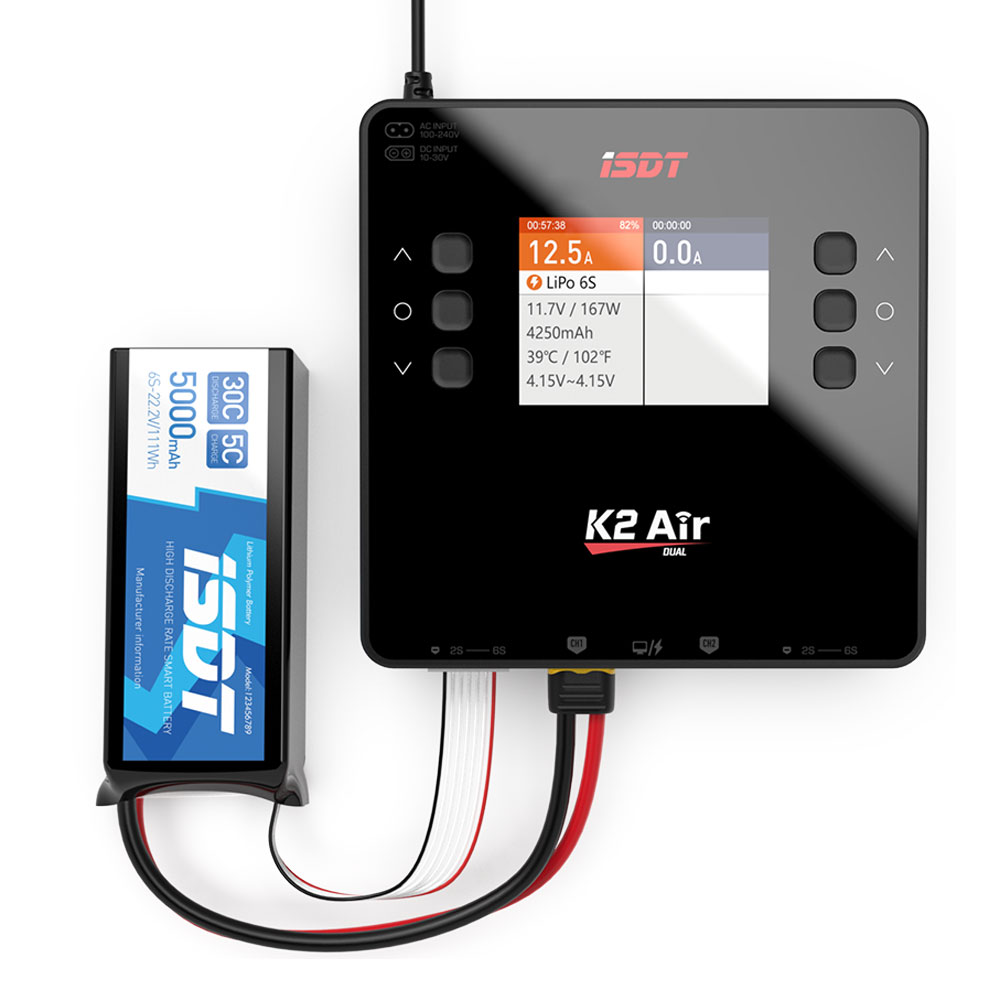 เครื่องชาร์จแบตเตอรี่ลิโพ ISDT - Isdt K4 Dual Lipo Charger บทวิจารณ์และราคา